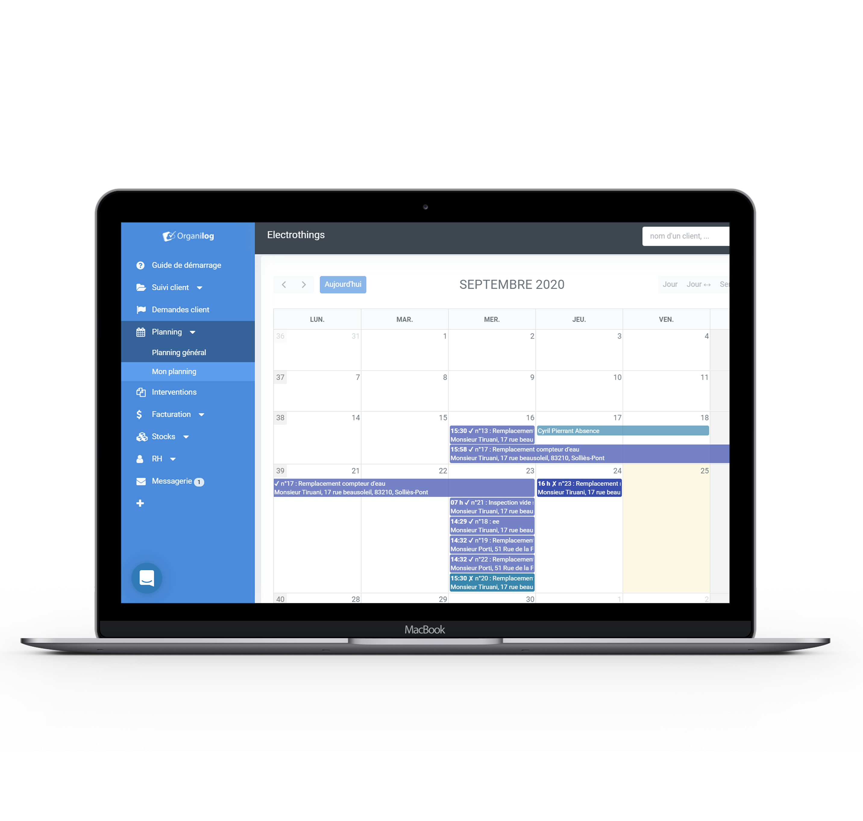 logiciel ERP ordinateur